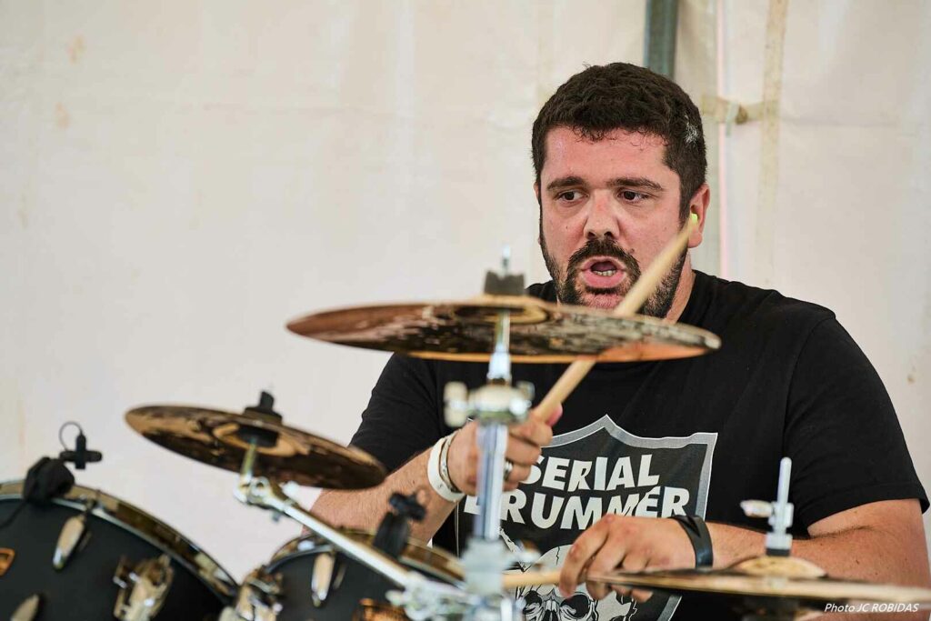 Le batteur du groupe de metal Rytual.